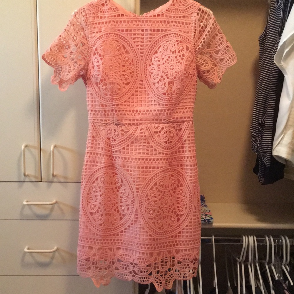 J.O.A. crochet mini dress